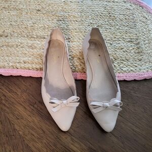 Kate Spade Cream Flats with Bow
